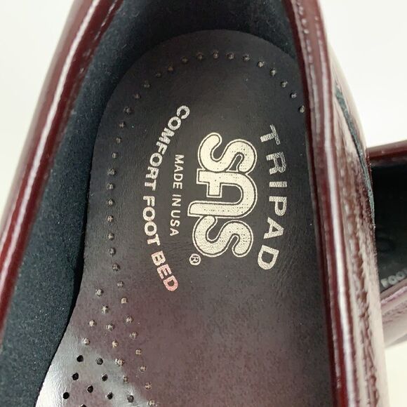 SAS Brown Tripad Comfort loafers. - Picture 3 of 13